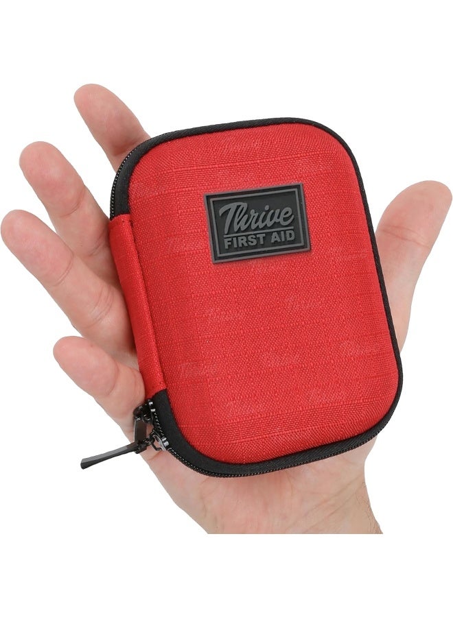 THRIVE First Aid Kit – 66 Pieces – Small and Light Soft Shell Case - Packed with Hospital Grade Medical Supplies for Emergency and Survival situations. Ideal for Car, Camping, Travel, Sports, Home - Image 1