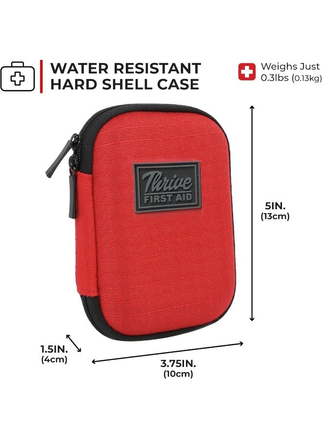 THRIVE First Aid Kit – 66 Pieces – Small and Light Soft Shell Case - Packed with Hospital Grade Medical Supplies for Emergency and Survival situations. Ideal for Car, Camping, Travel, Sports, Home - Image 2