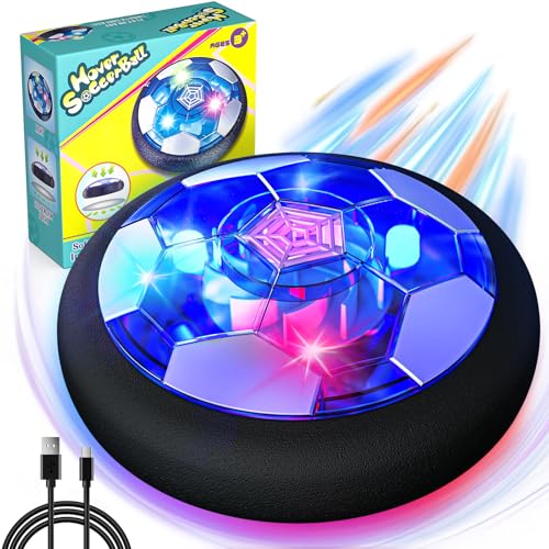 Freecat Rechargeable Hover Soccer Ball for Kids Boy Birthday Gifts Age 6 7 8 9 10 11 12 Year Old Indoor LightUp Air Power Floating Soccer Ball Boy Toys for Kids Age 46 68 812 - Image 1