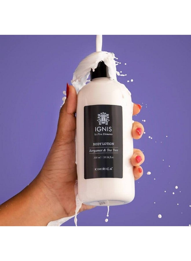 KIMIRICA Ignis Body Lotion With Bergamot & Tea Tree Extract Non-Greasy & Hydrating Formula | For All Skin Types, Paraben & Sulphate Free | Carefully Crafted For Dry Skin (300Ml) - Image 2