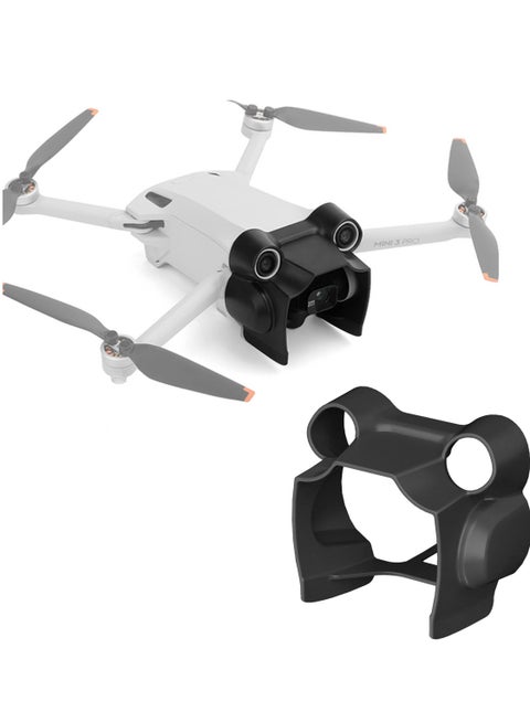 غطاء عدسة لـ DJI Mini 3 Pro غطاء عدسة واقي من الشمس غطاء حماية لكاميرا جيمبال ملحقات (أسود)