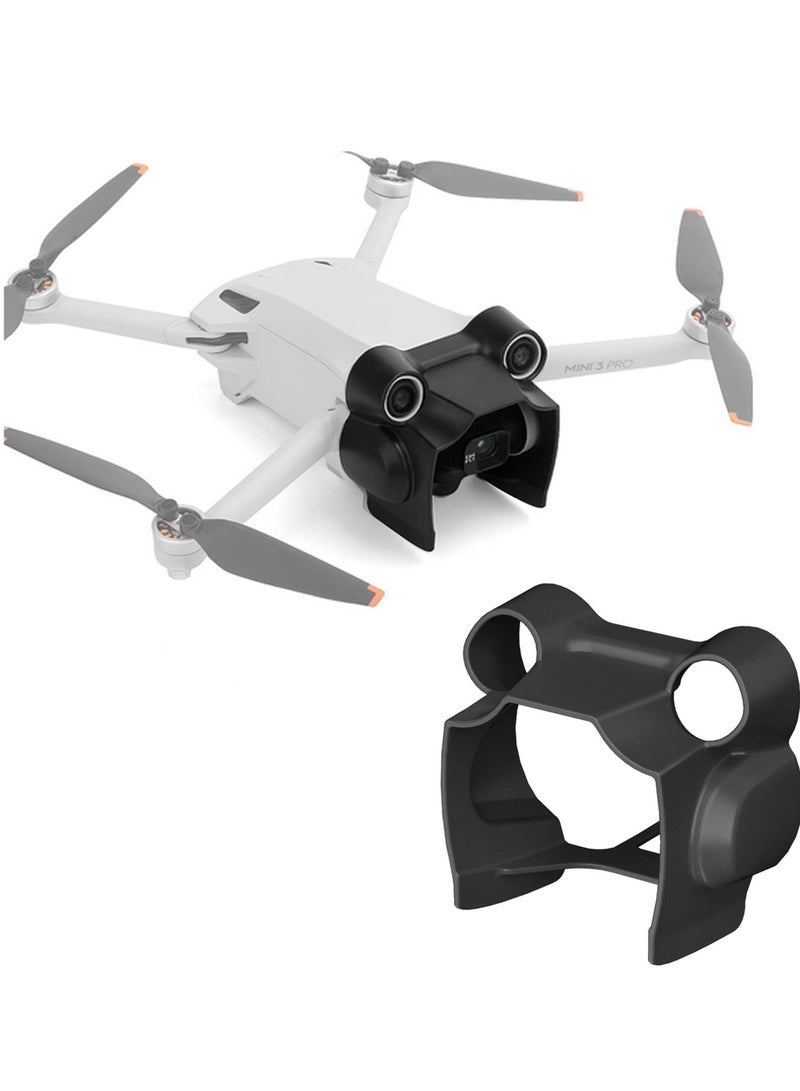 غطاء عدسة لـ DJI Mini 3 Pro غطاء عدسة واقي من الشمس غطاء حماية لكاميرا جيمبال ملحقات (أسود)