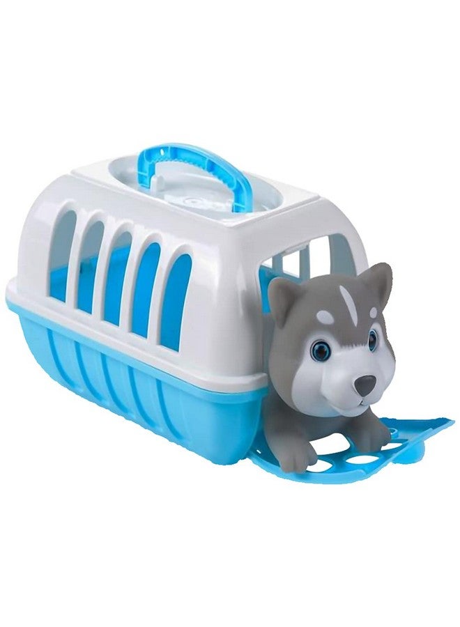 ArtCreativity Dog Carrier Playset, Includes Mini Pet Carrier with Husky Toy, Dog Toy Play Set for Hours of Imagination, Travel Toys for Children, Great Gift Idea for Ages 3 and Up - Image 1