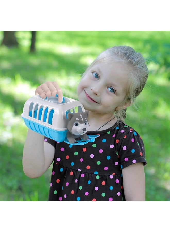 ArtCreativity Dog Carrier Playset, Includes Mini Pet Carrier with Husky Toy, Dog Toy Play Set for Hours of Imagination, Travel Toys for Children, Great Gift Idea for Ages 3 and Up - Image 4