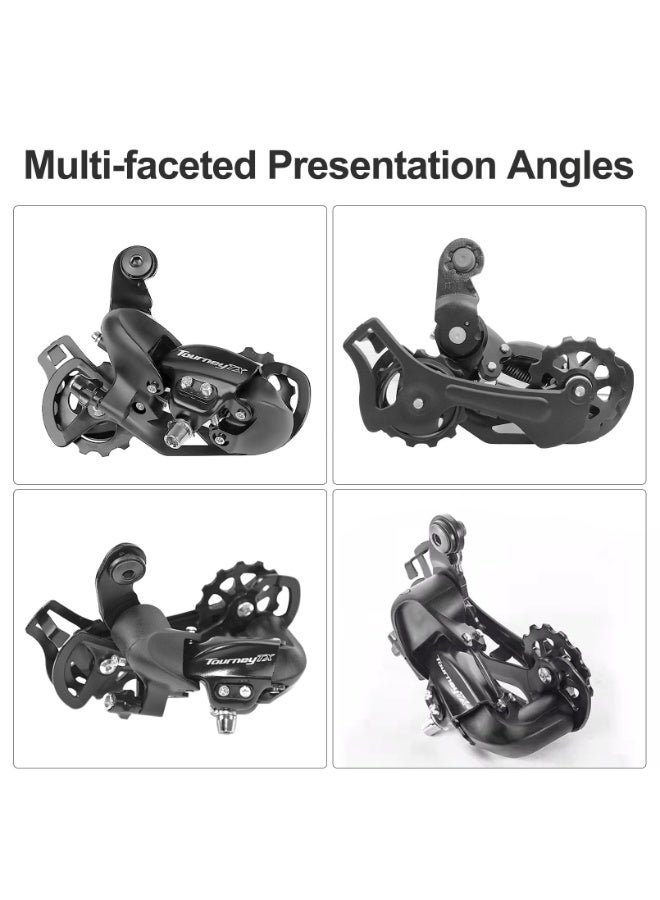 SHIMANO Tourney TX RD-TX800 Schal 7/8-fach schwarz 2016 Mountainbike，Aluminum Alloy Body for MTB Touring Folding Hybrid Cruiser Bikes - Image 3