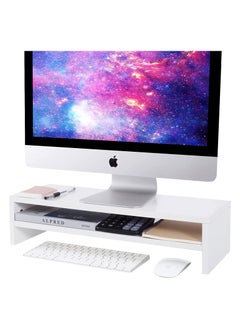 Monitor Stand Riser 2 Tiers Screen Stand for Laptop ComputerTV PC Printer Multifunctional Desktop Organizer