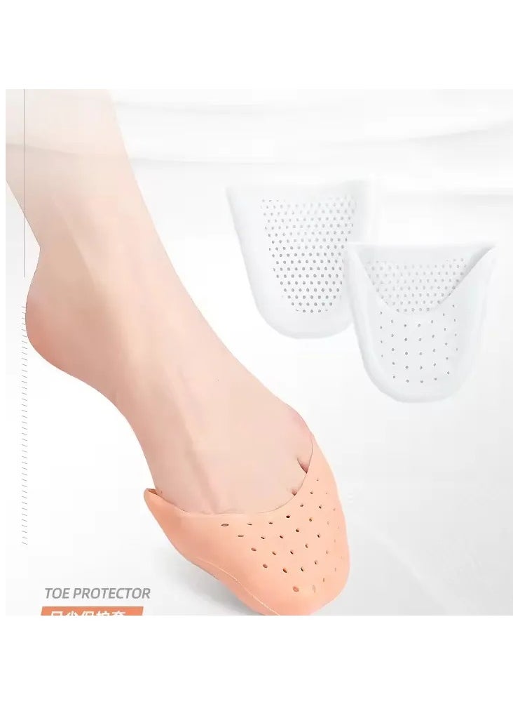 Jomo Store - Soft Silicone Toe Caps for Pointe Shoes – Ballet Foot Protectors, Gel Toe Pads for Pain Relief, Ouch Pouch Insoles Covers for Flats & Dance Shoes – Soft Shoe Cushion for Women & Girls - Image 1