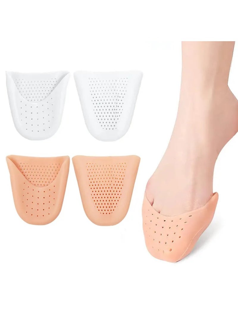 Jomo Store - Soft Silicone Toe Caps for Pointe Shoes – Ballet Foot Protectors, Gel Toe Pads for Pain Relief, Ouch Pouch Insoles Covers for Flats & Dance Shoes – Soft Shoe Cushion for Women & Girls - Image 1