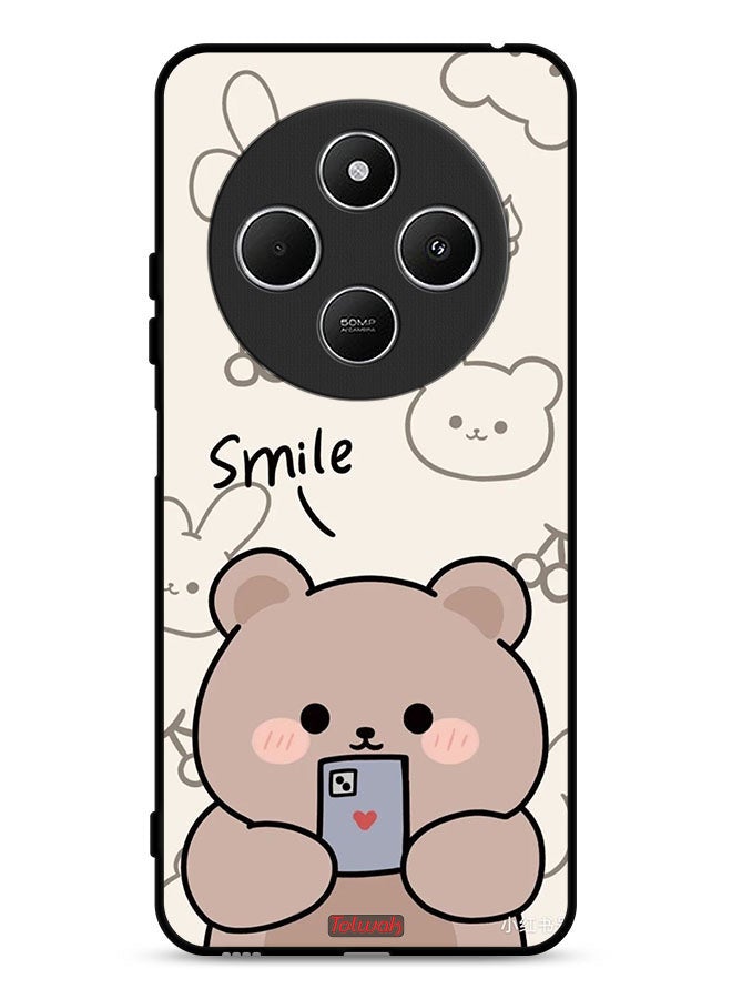 Tolwak غطاء حماية Xiaomi Redmi 14C 4G فن دب الابتسامة - Image 1