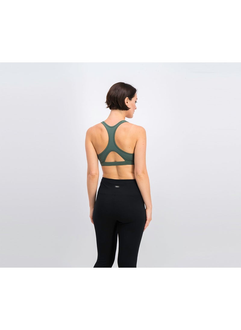 Reebok Sport Workout Ready Racerback Bra, Green  - Image 2