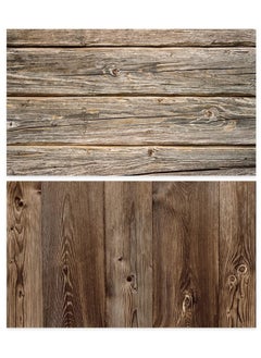 Generic 60*90 Photography Background Double Sided 2 Patterns Waterproof Premium Texture Backdrop Wall Video Displaying Props for ins Style Jewelry/Food Photoshoots (wood6)  - Image 1