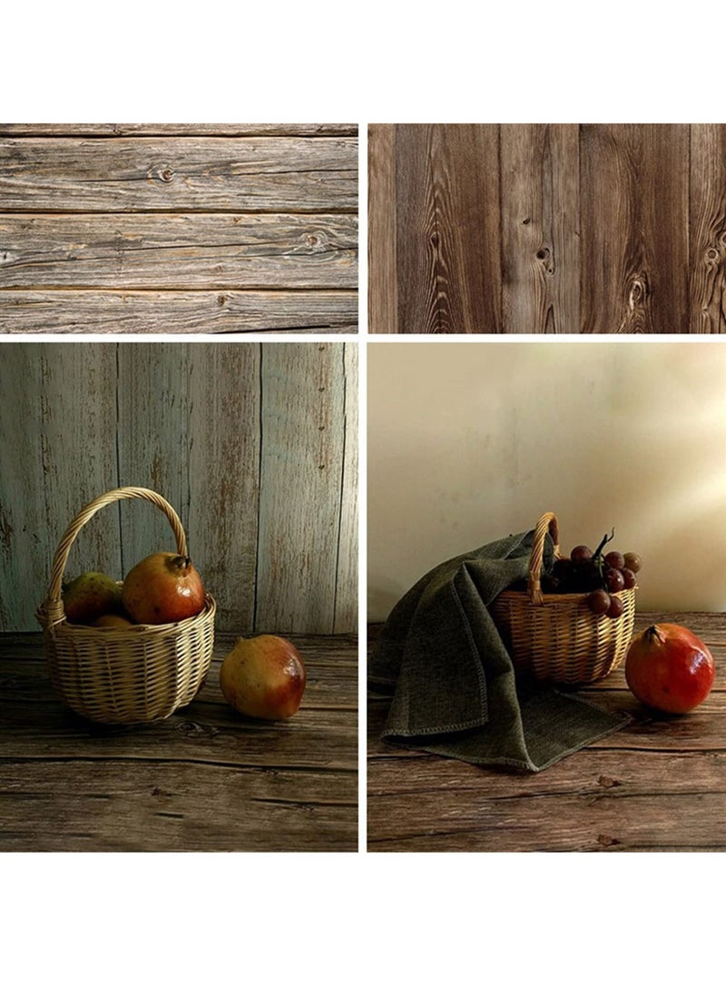 Generic 60*90 Photography Background Double Sided 2 Patterns Waterproof Premium Texture Backdrop Wall Video Displaying Props for ins Style Jewelry/Food Photoshoots (wood6)  - Image 2