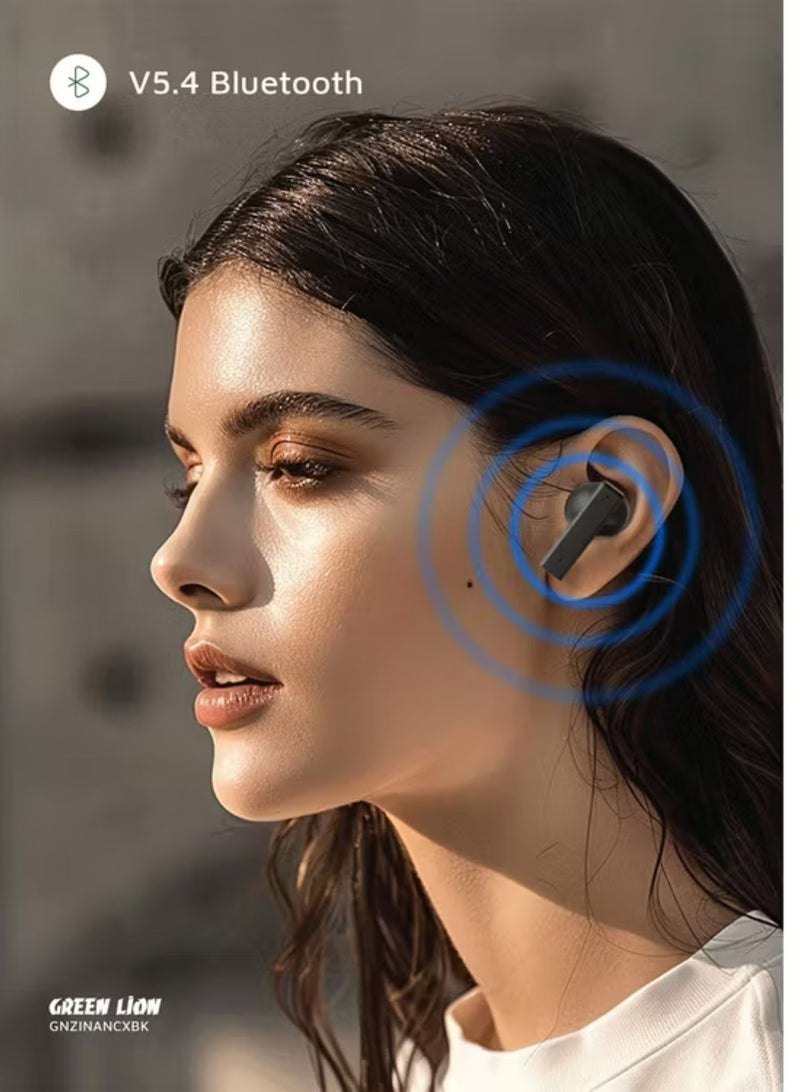 GREEN LION ZINC X Metal Earbuds TWS with ANC, Aluminum Alloy Case, High-Definition Microphone, 25dB Noise Reduction, 10 Meters Transmission Range - Black  - Image 3