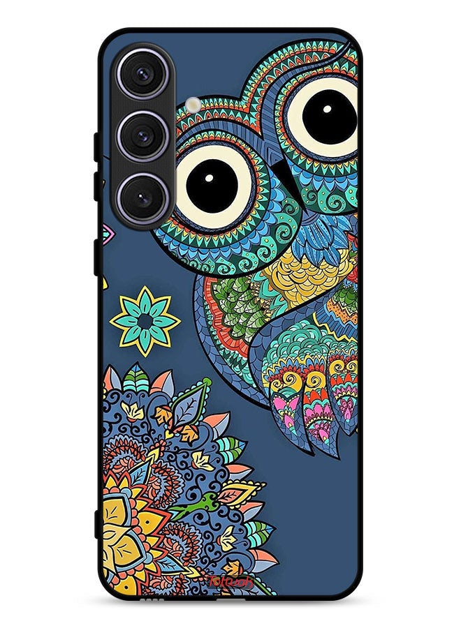 Tolwak Samsung Galaxy S24 Plus 5G Protective Case Cover Floral Owl - Image 1