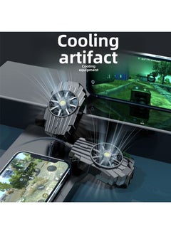 Beauenty E-sports Wireless Mobile Phone Cooling Back Clip Refrigeration Cooling Artifact Air-cooled Game Chicken Mute For Apple Android-Color:G6 【Black】 Air-cooled Live  - Image 4