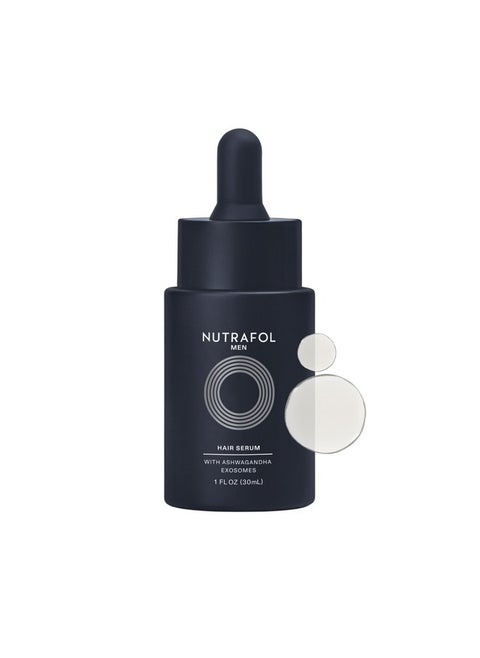 Nutrafol Men's Hair Serum, Clinically Tested to Support Visibly Thicker Hair & Scalp Coverage, Lightweight & Non-Greasy, for Daily Use- 30mL, 1 Bottle