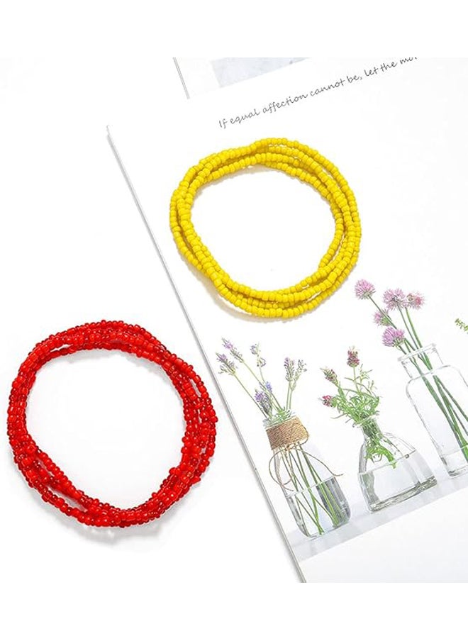 Generic - Waist Chain Red  and Yellow Beaded Belly Chain - Image 1