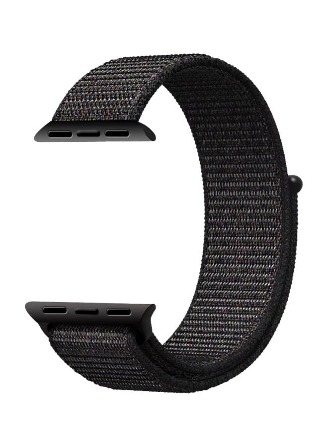 NIBEMINENT Replacement Band For Apple Watch Series 1/2/3/4 40mm/42mm Black - Image 1