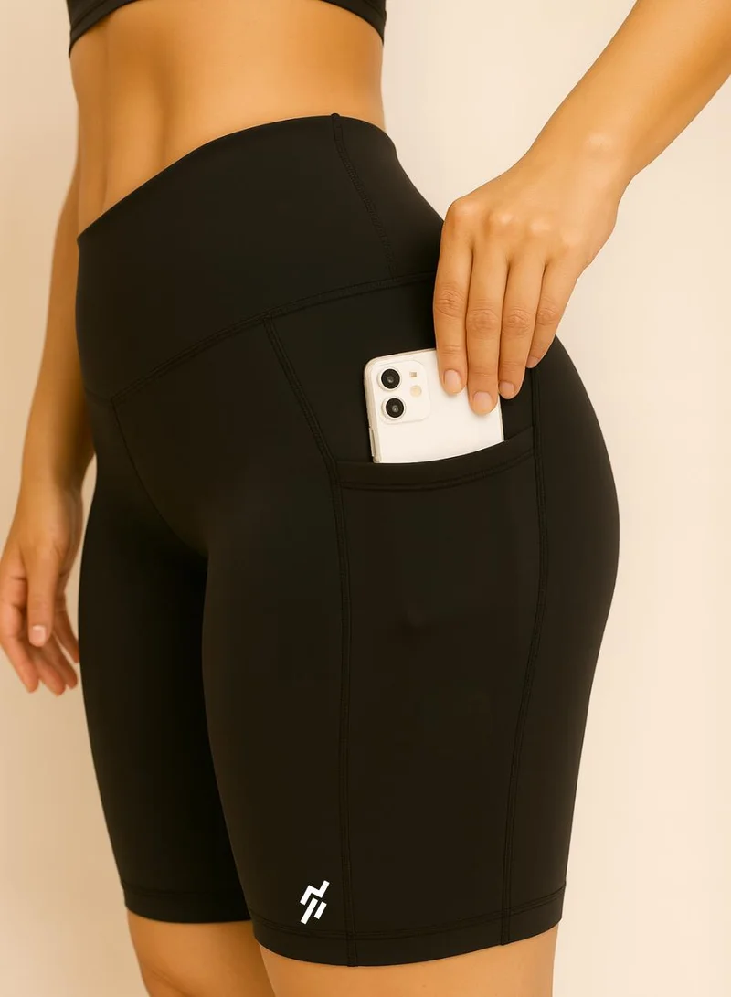 Women's High Waisted Training Premium Shorts with Pocket