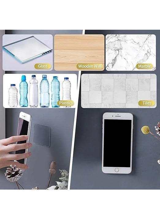 BAARITA BAARITA Double Sided Transparent Adhesive Pads Two Sided PreCut Square Tape Sticky 2 Sided Nano Tape Sticker 225 x 225 inches Pack 50  - Image 4