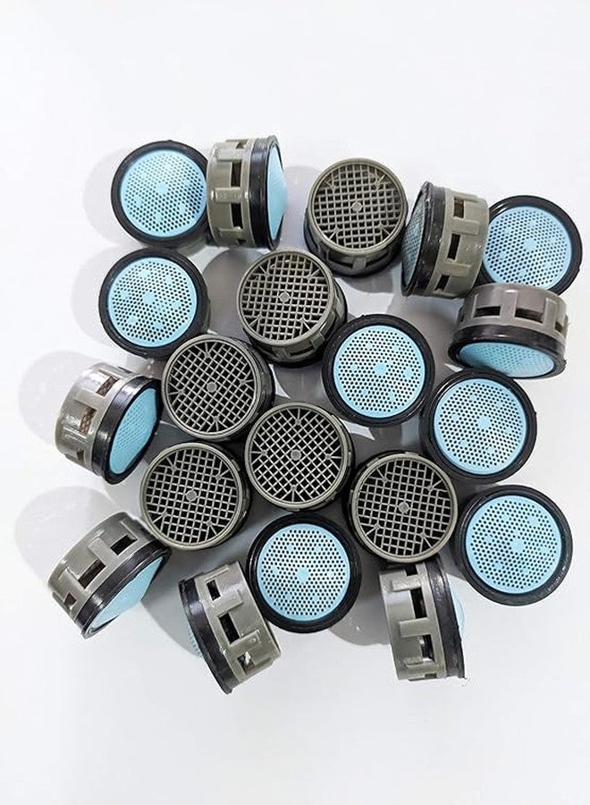 Misri® 10-Pieces Replacement Water Aerator Tap and Faucet Foam Flow with Washers, Blue (10-Pieces) - Image 1