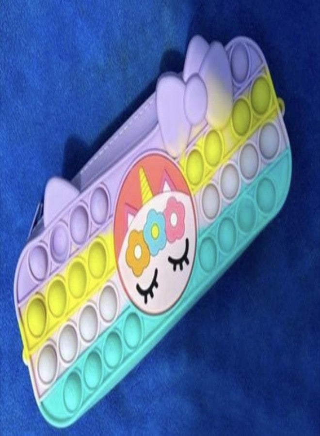 Returngifts - Combo of 8 Cute Pop-It Pencil Pouches for Girls | Birthday Return Gifts | Stationery Gifts for Christmas for Age 3-5,6 to10 | Gifts for kanjak Kanya | Mixed Designs - Image 4