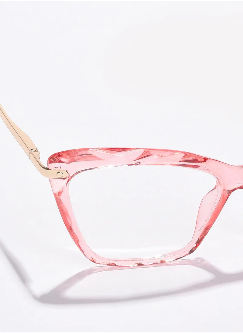 Haute Sauce Clear Lens Pink Butterfly Sunglasses