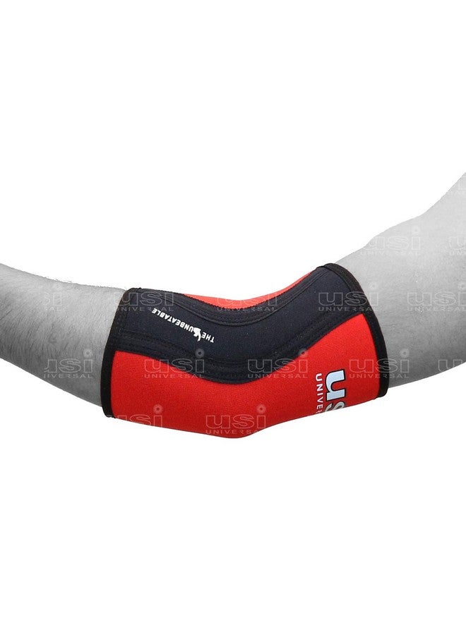 USI UNIVERSAL Neoprene The Unbeatable Es5 Elbow Sleeves For Fitness, Weightlifting, Powerlifting, Cross Training Tennis Elbow, Tendonitis & Elbow Pain (Thickness 5Mm, Size Xs) - Image 1