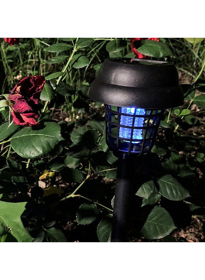 Generic - Solar Powered Bug Zapper Light Electronic LED Landscape Spotlights Pest Insect Mosquito Killer Lamp 2-in-1 Waterproof Fly Pests Catcher Light Outdoor Garden Lawn - Image 1