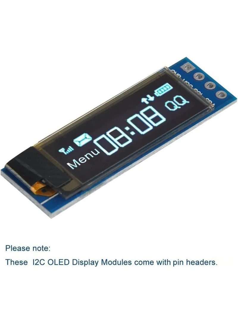 0.91 "وحدة عرض OLED (SSD1306 ، 128 × 32 ، I2C / IIC) 3.3V / 5V لـ Arduino و STM32 - Image 2