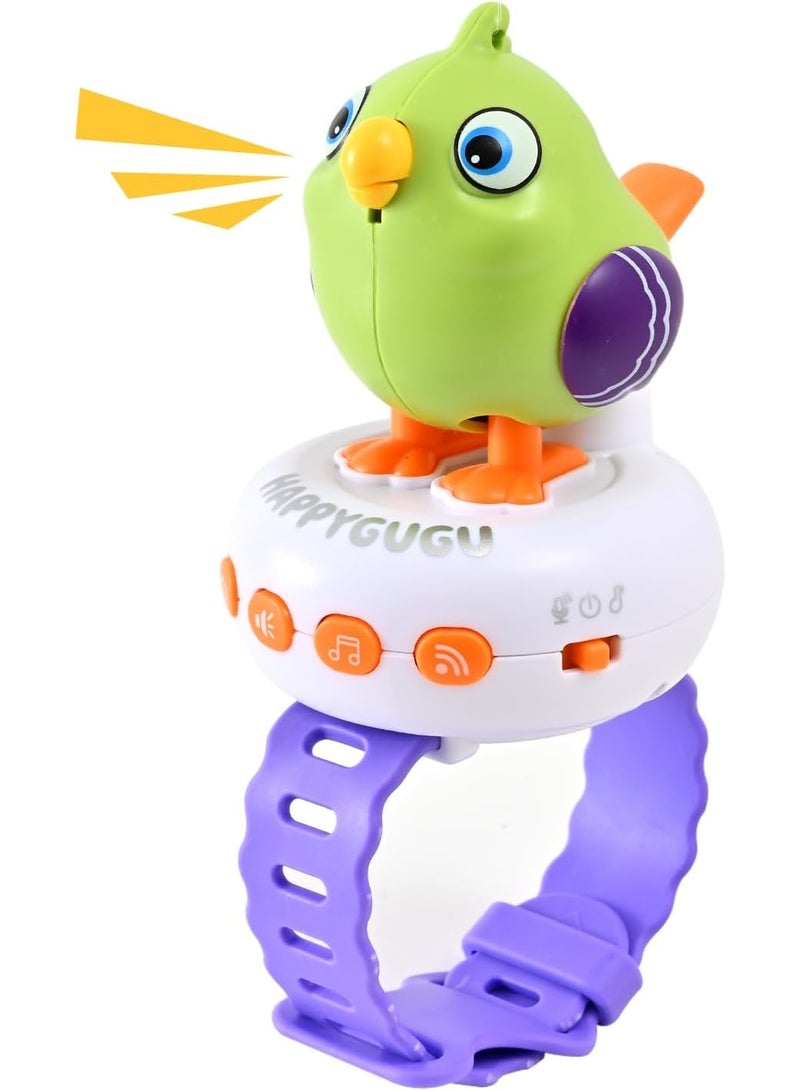 Toy Box Talking Parrot Gift for Kids Speaking and Dancing Musical Bird Interactive Toys Record and Learning Birds - Image 1