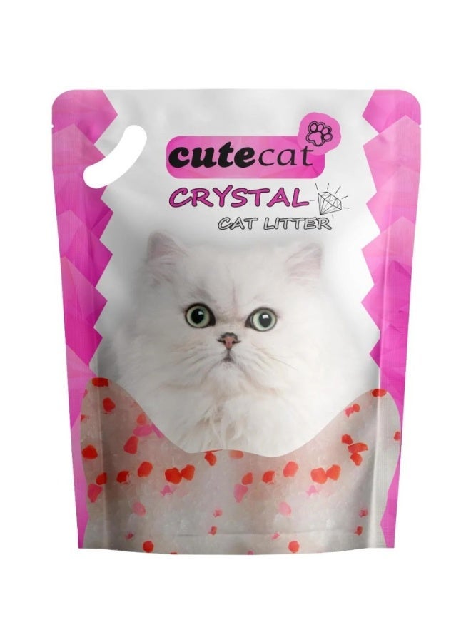 Cute Cat Crystal Silica Cat Litter - Odor Control Baby Powder Scent - Image 1