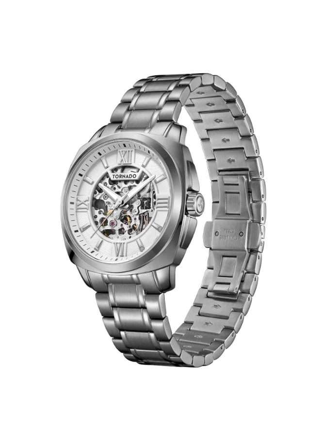 TORNADO Men's Stainless Steel Automatic Watch T7316-XBXW - 42 mm