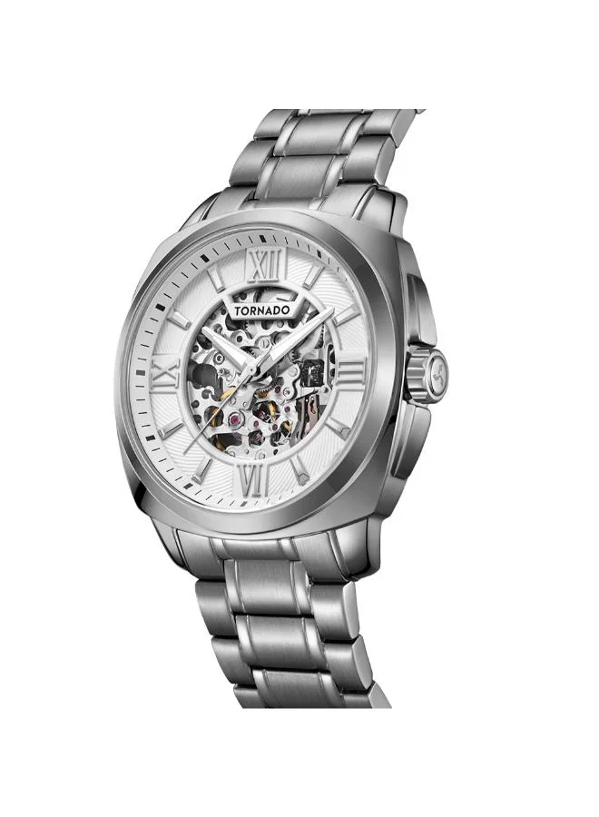 TORNADO Men's Stainless Steel Automatic Watch T7316-XBXW - 42 mm