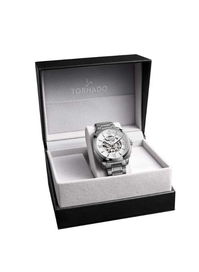 TORNADO Men's Stainless Steel Automatic Watch T7316-XBXW - 42 mm