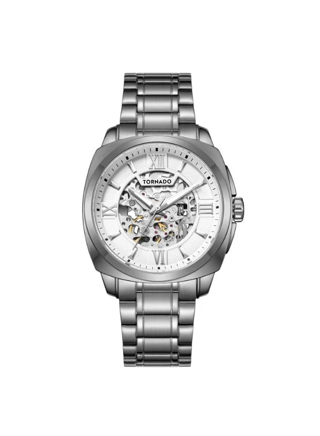 TORNADO Men's Stainless Steel Automatic Watch T7316-XBXW - 42 mm