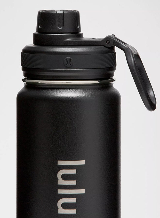Lululemon 24oz Stainless Steel Back to Life Sport Water Bottles With Push-Pull Lid and Straw, BPA Free - Image 3