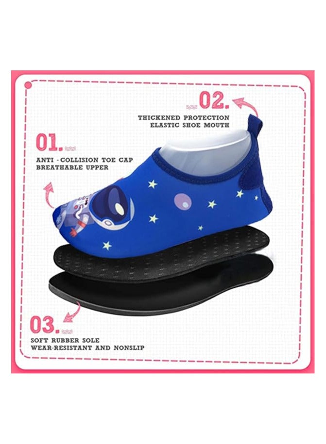 TOMSHOO Boys Water Shoes Girls Beach Socks for Kids Toddler Baby Barefoot Swim Socks, Quick-Dry Non-Slip Aqua Water Sport Shoes for Swimming Pool Water Park Beach - Image 5