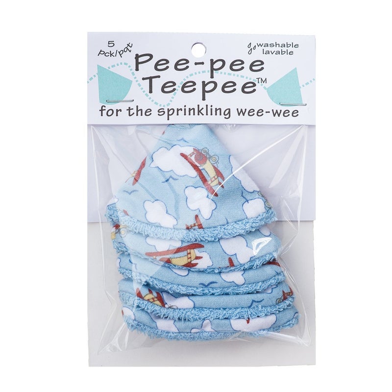 Beba Bean Pee-Pee Teepee Cellophane Bag Blue Airplane - Image 2