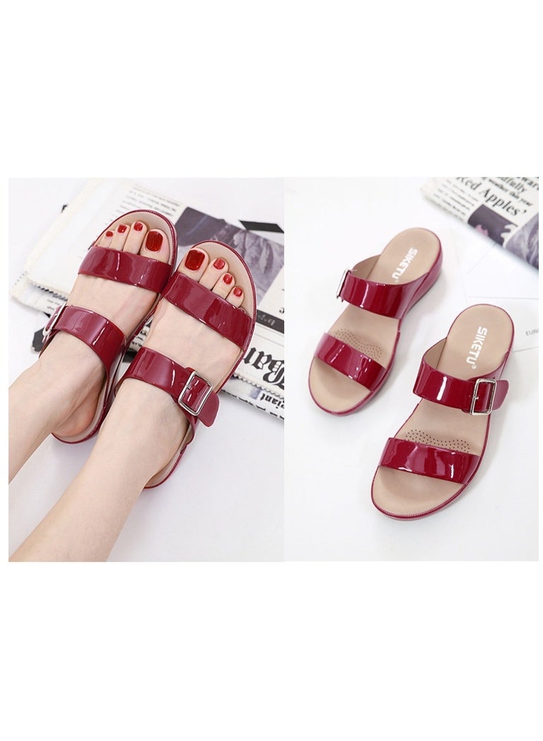 NIBEMINENT Slippers for Women's  Summer Lightweight Home Sandals Super Soft and Comfortable Thick Soled Travel Slippers - Image 3