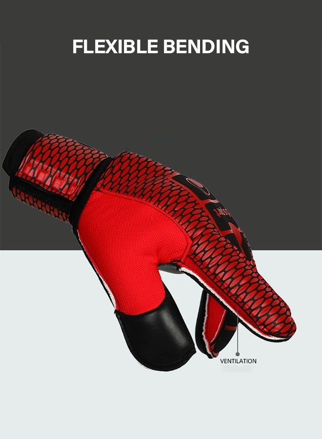 جرويك قفازات حارس المرمى للشباب والكبار، للأطفال مع دعم الأصابع، كرة القدم للرجال والنساء، لحارس الصغير للتدريب والمباراة - Image 4