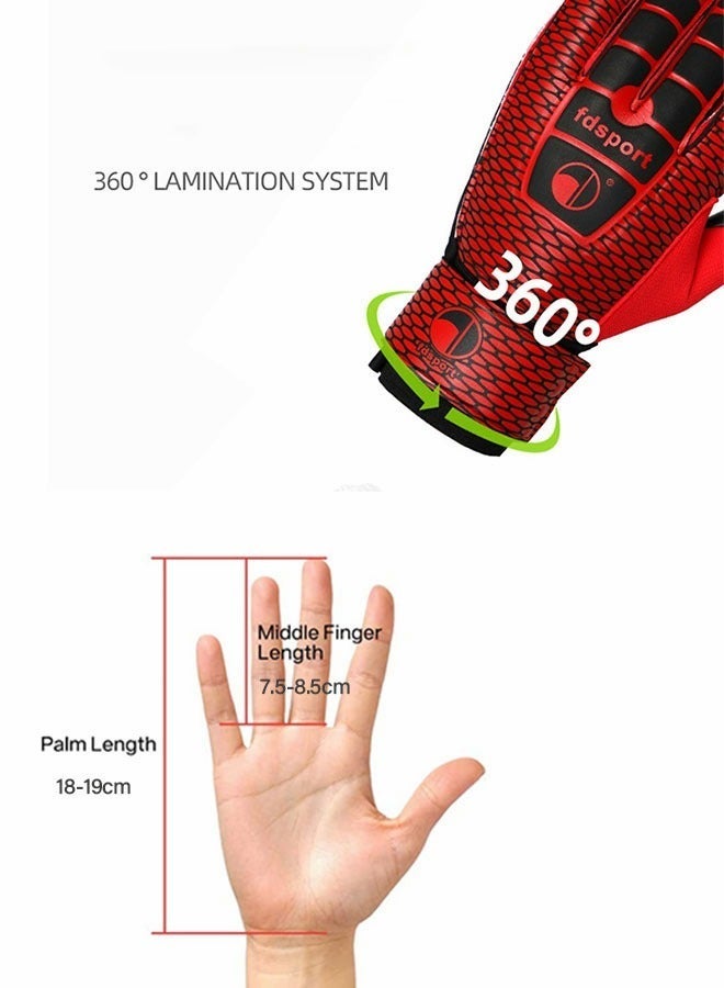 جرويك قفازات حارس المرمى للشباب والكبار، للأطفال مع دعم الأصابع، كرة القدم للرجال والنساء، لحارس الصغير للتدريب والمباراة - Image 5