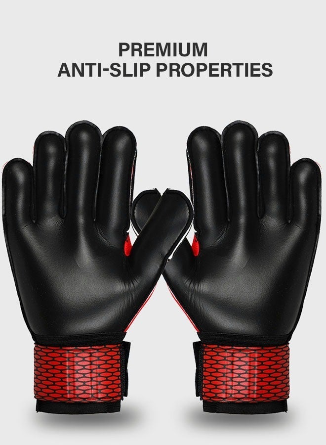 جرويك قفازات حارس المرمى للشباب والكبار، للأطفال مع دعم الأصابع، كرة القدم للرجال والنساء، لحارس الصغير للتدريب والمباراة - Image 3
