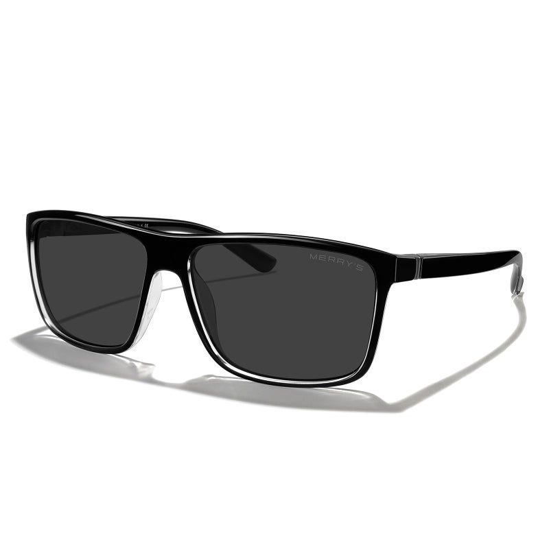 MERRY'S Rectangular Polarized Sports Sunglasses for Men Women Cycling Driving Fishing UV400 Protection S8225 - Image 2