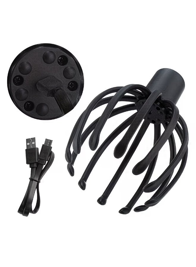 M MIAOYAN 3D Octopus Scalp Massager, Rechargeable Electric Head Massage Tool with Vibration, Relaxation Device - Image 1