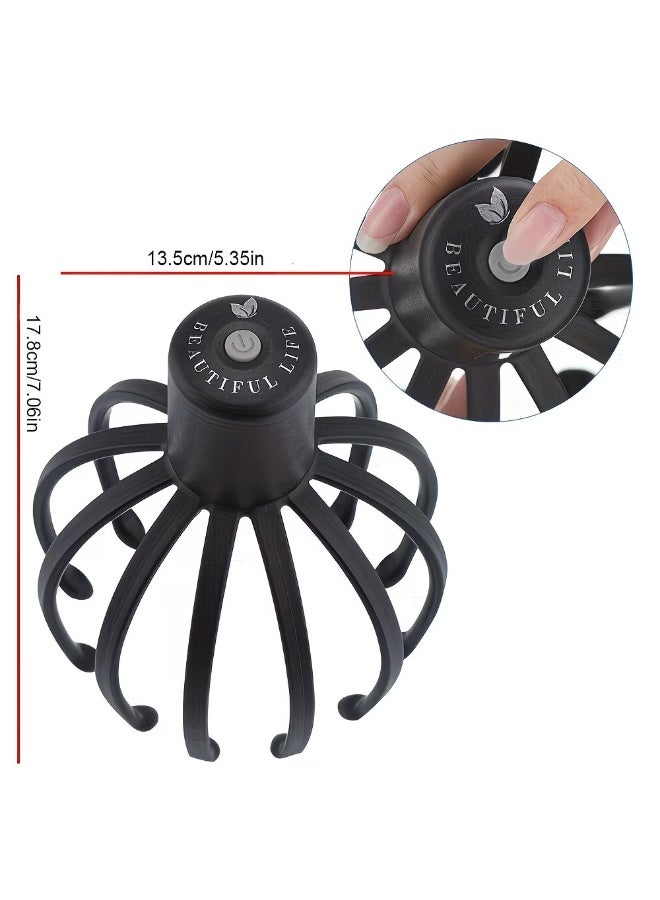 M MIAOYAN 3D Octopus Scalp Massager, Rechargeable Electric Head Massage Tool with Vibration, Relaxation Device - Image 5