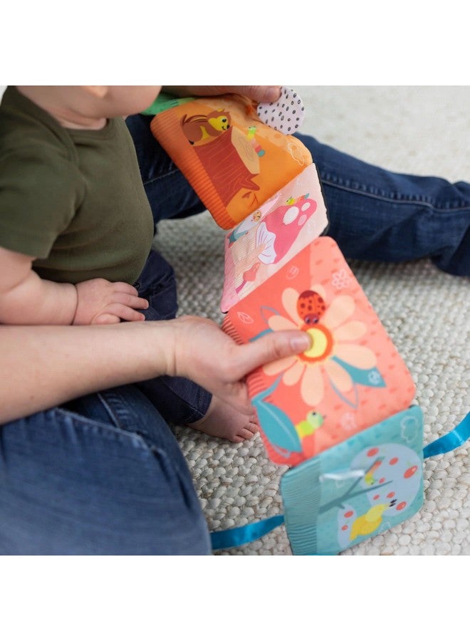 Lamaze Lamaze Colorful Journey Caterpillar High Contrast Baby Book - Soft Fabric Baby Sensory Books - Includes Chewy Apple for Teething Babies - Baby Sensory Toys Ages 6 Months and Up - Image 4
