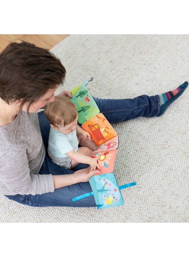 Lamaze Lamaze Colorful Journey Caterpillar High Contrast Baby Book - Soft Fabric Baby Sensory Books - Includes Chewy Apple for Teething Babies - Baby Sensory Toys Ages 6 Months and Up - Image 1