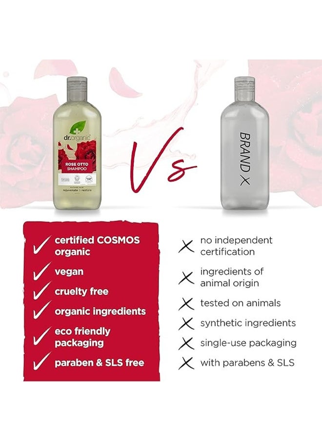 dr.organic Dr. Organic Rose Otto Shampoo, Rejuvenate & Restore  - Image 4