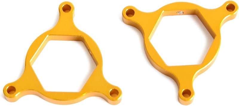 QASULER 17MM Fork Preload Adjusters - Gold